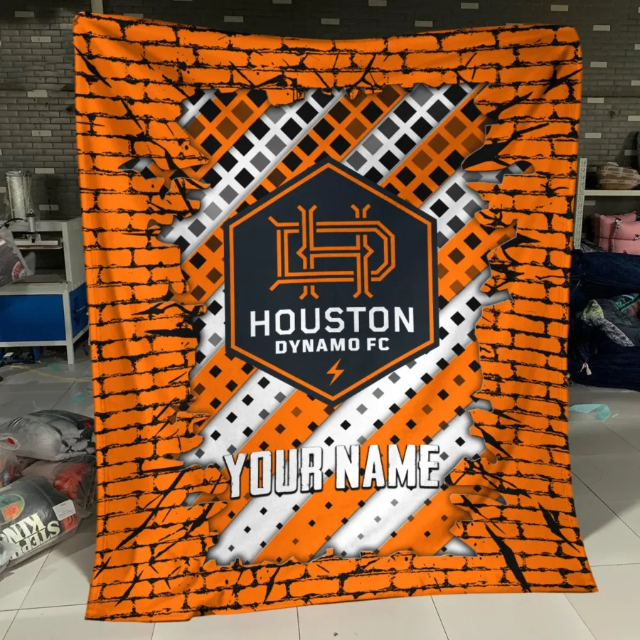 Breaking Wall MLS Houston Dynamo Exclusive All Over Prints BLMLS111024A1HOUBLK - Blanket