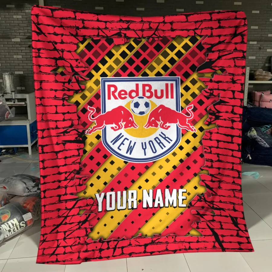 Breaking Wall MLS New York Red Bulls Exclusive All Over Prints BLMLS111024A1NYBLK - Blanket