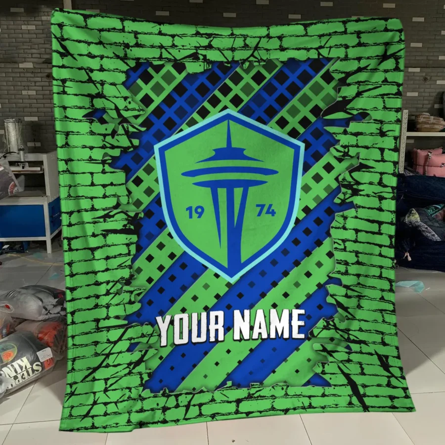 Breaking Wall MLS Seattle Sounders Exclusive All Over Prints BLMLS111024A1SEABLK - Blanket