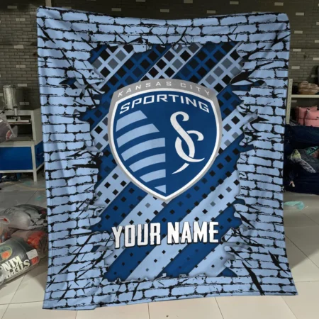 Breaking Wall MLS Sporting Kansas City Exclusive All Over Prints BLMLS111024A1SKCBLK - Blanket