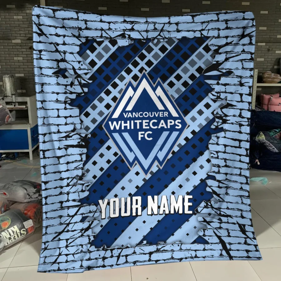 Breaking Wall MLS Vancouver Whitecaps Exclusive All Over Prints BLMLS111024A1VANBLK - Blanket