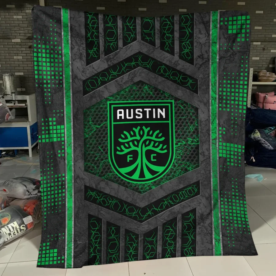 MLS Austin FC Exclusive All Over Prints BLMLS111024A2ATXBLK - Blanket