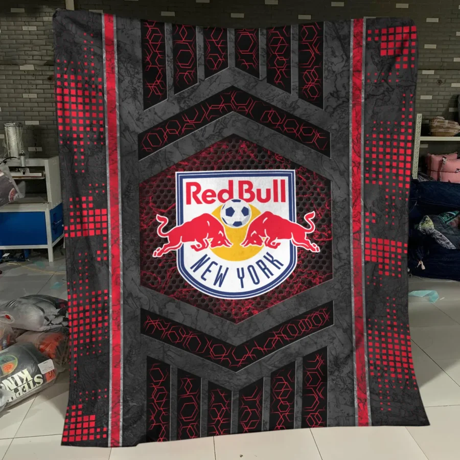 MLS New York Red Bulls Exclusive All Over Prints BLMLS111024A2NYBLK - Blanket