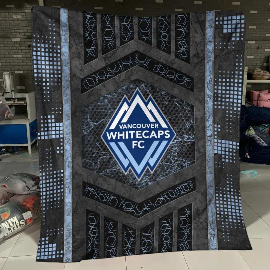 MLS Vancouver Whitecaps Exclusive All Over Prints BLMLS111024A2VANBLK - Blanket