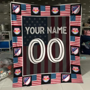 Custom Name Number US Flag MLS Seattle Sounders Exclusive All Over Prints BLMLS141024A1SEABLK - Blanket