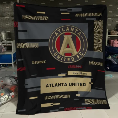 Custom Name MLS Atlanta United Exclusive All Over Prints BLMLS151024A1ATLBLK - Blanket