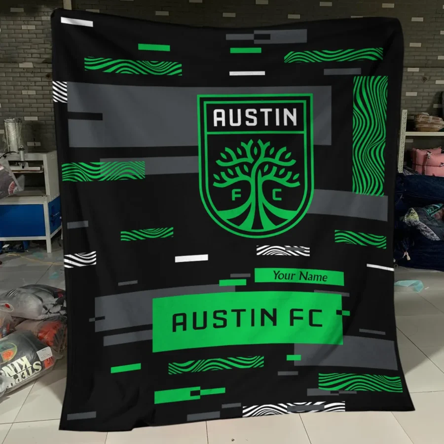 Custom Name MLS Austin FC Exclusive All Over Prints BLMLS151024A1ATXBLK - Blanket