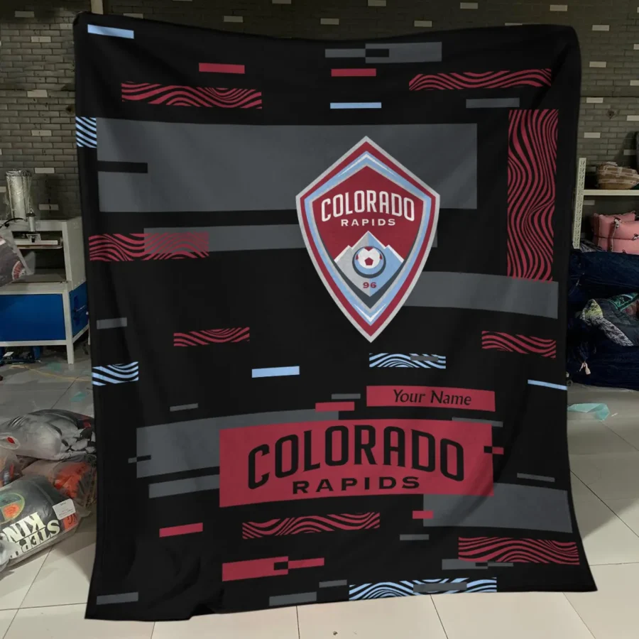 Custom Name MLS Colorado Rapids Exclusive All Over Prints BLMLS151024A1COLBLK - Blanket