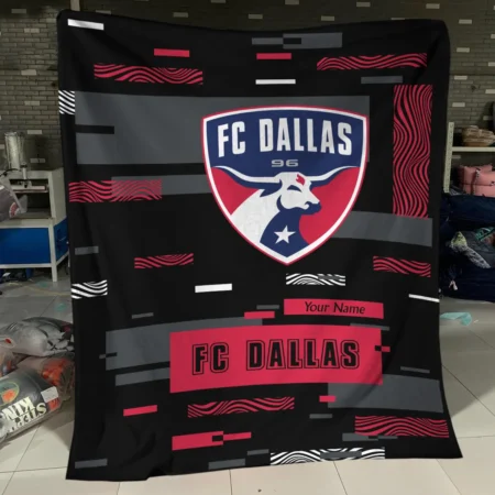 Custom Name MLS FC Dallas Exclusive All Over Prints BLMLS151024A1DALBLK - Blanket