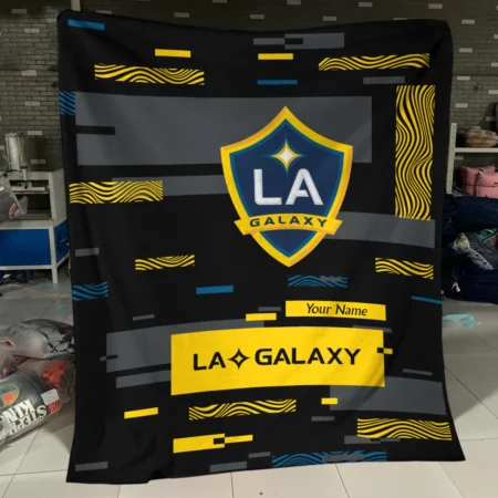 Custom Name MLS LA Galaxy Exclusive All Over Prints BLMLS151024A1LABLK - Blanket