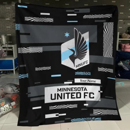 Custom Name MLS Minnesota United Exclusive All Over Prints BLMLS151024A1MINBLK - Blanket