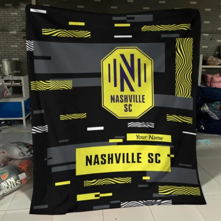 Custom Name MLS Nashville SC Exclusive All Over Prints BLMLS151024A1NSHBLK - Blanket