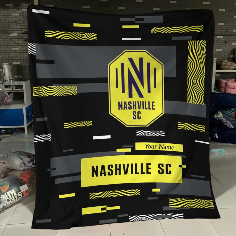 Custom Name MLS Nashville SC Exclusive All Over Prints BLMLS151024A1NSHBLK - Blanket