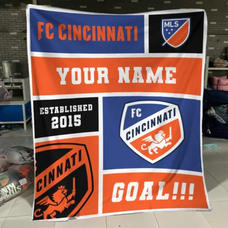 Custom Name MLS Cincinnati Exclusive All Over Prints BLMLS151024A2CINBLK - Blanket