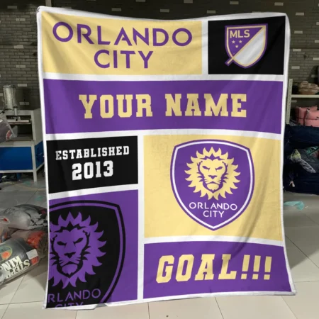 Custom Name MLS Orlando City Exclusive All Over Prints BLMLS151024A2ORLBLK - Blanket