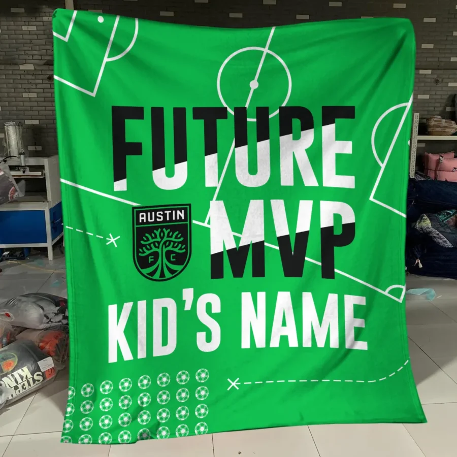 Future MVP Custom Kid Name MLS Austin FC Exclusive All Over Prints BLMLS161024A1ATXBLK - Blanket