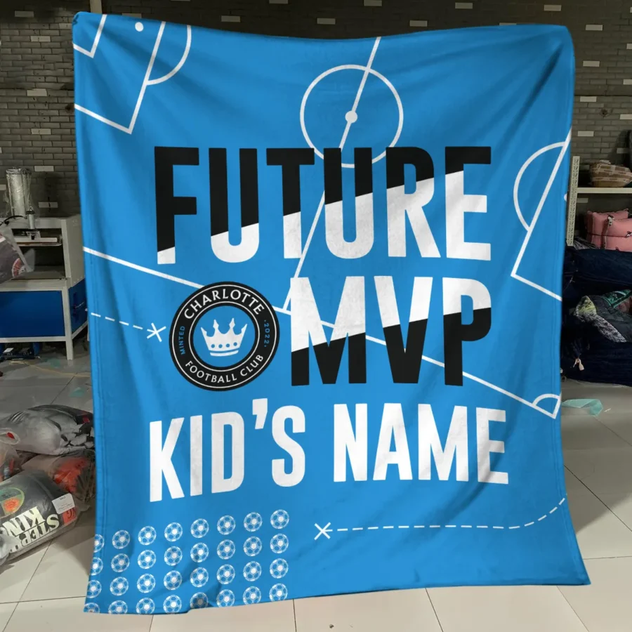 Future MVP Custom Kid Name MLS Charlotte Exclusive All Over Prints BLMLS161024A1CLTBLK - Blanket