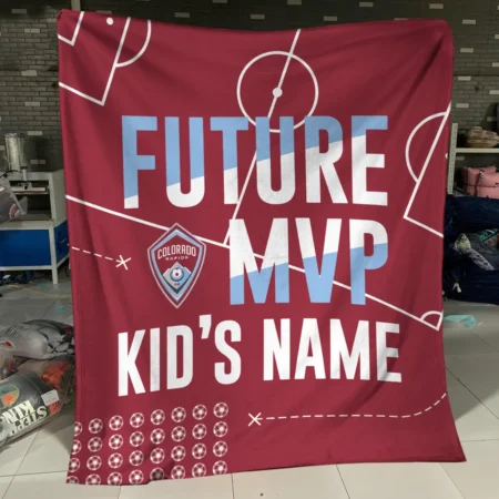 Future MVP Custom Kid Name MLS Colorado Rapids Exclusive All Over Prints BLMLS161024A1COLBLK - Blanket