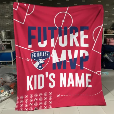 Future MVP Custom Kid Name MLS FC Dallas Exclusive All Over Prints BLMLS161024A1DALBLK - Blanket