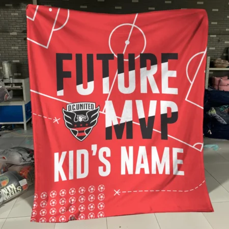 Future MVP Custom Kid Name MLS DC United Exclusive All Over Prints BLMLS161024A1DCBLK - Blanket