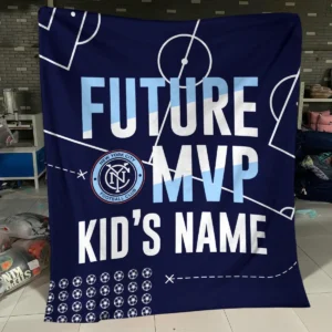 Future MVP Custom Kid Name MLS New York Red Bulls Exclusive All Over Prints BLMLS161024A1NYBLK - Blanket