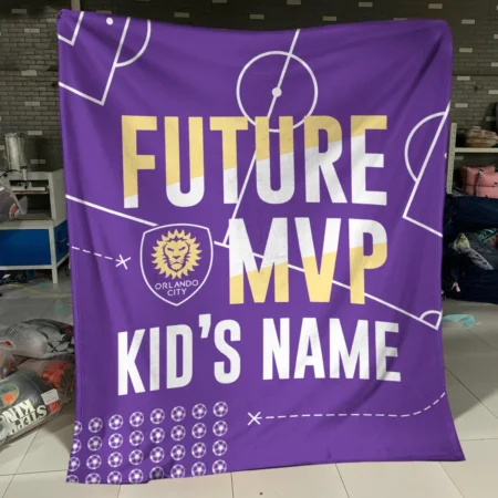 Future MVP Custom Kid Name MLS Orlando City Exclusive All Over Prints BLMLS161024A1ORLBLK - Blanket