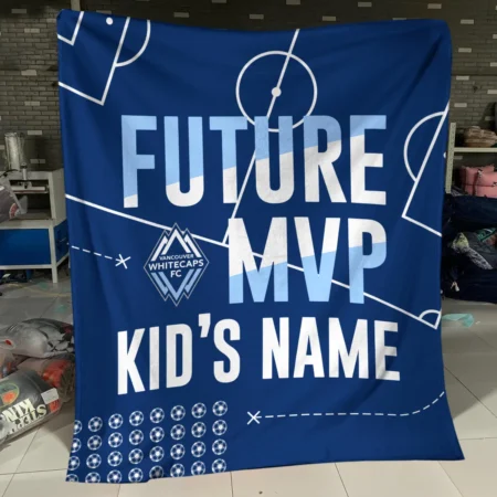 Future MVP Custom Kid Name MLS Vancouver Whitecaps Exclusive All Over Prints BLMLS161024A1VANBLK - Blanket