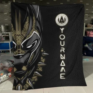 Black Panther Custom Name MLS Austin FC Exclusive All Over Prints BLMLS161024A2ATXBLK - Blanket