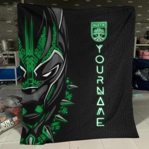 Black Panther Custom Name MLS Charlotte Exclusive All Over Prints BLMLS161024A2CLTBLK - Blanket