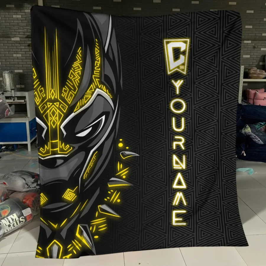 Black Panther Custom Name MLS Columbus Crew Exclusive All Over Prints BLMLS161024A2CLBBLK - Blanket