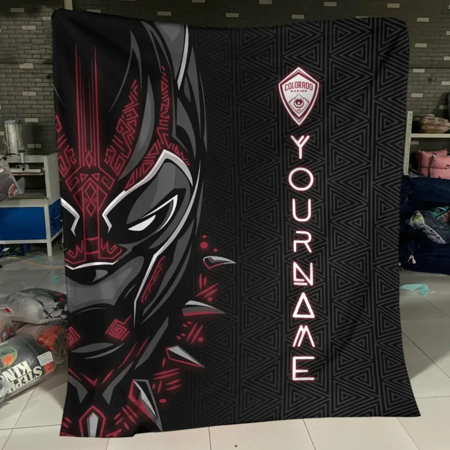 Black Panther Custom Name MLS Colorado Rapids Exclusive All Over Prints BLMLS161024A2COLBLK - Blanket