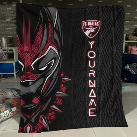 Black Panther Custom Name MLS FC Dallas Exclusive All Over Prints BLMLS161024A2DALBLK - Blanket