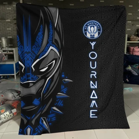 Black Panther Custom Name MLS CF Montreal Exclusive All Over Prints BLMLS161024A2MTLBLK - Blanket