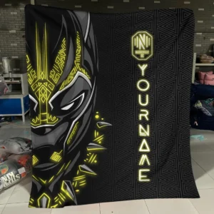 Black Panther Custom Name MLS Orlando City Exclusive All Over Prints BLMLS161024A2ORLBLK - Blanket