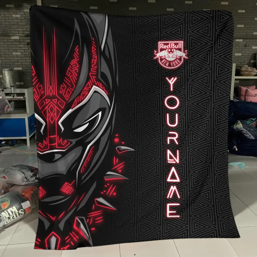 Black Panther Custom Name MLS New York Red Bulls Exclusive All Over Prints BLMLS161024A2NYBLK - Blanket