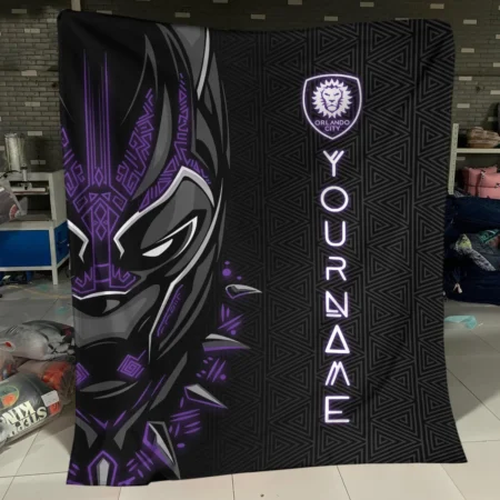 Black Panther Custom Name MLS Orlando City Exclusive All Over Prints BLMLS161024A2ORLBLK - Blanket