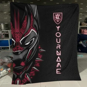 Black Panther Custom Name MLS Seattle Sounders Exclusive All Over Prints BLMLS161024A2SEABLK - Blanket