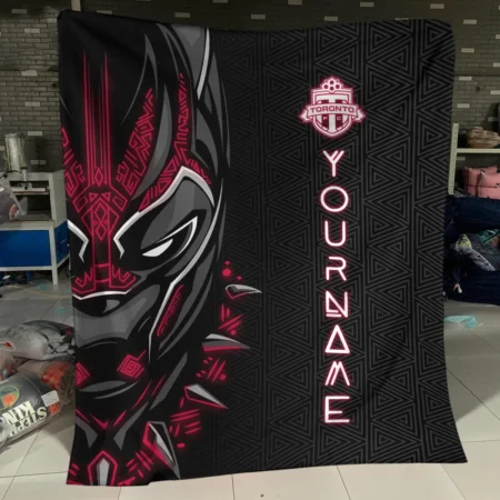 Black Panther Custom Name MLS Toronto FC Exclusive All Over Prints BLMLS161024A2TORBLK - Blanket