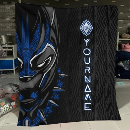 Black Panther Custom Name MLS Vancouver Whitecaps Exclusive All Over Prints BLMLS161024A2VANBLK - Blanket