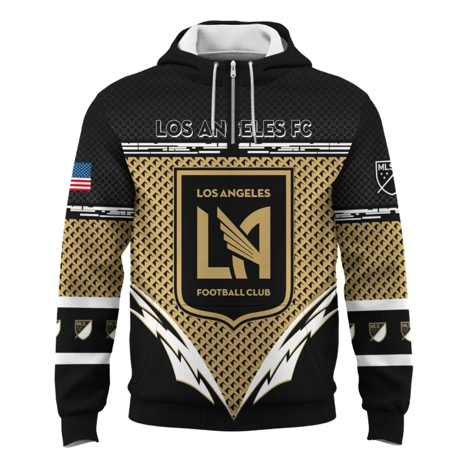 MLS Los Angeles FC Exclusive All Over Prints BLMLS31024A1LAFQHD - 1/4 Zipper Hoodie