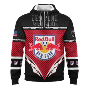 Special Release New York Red Bulls MLS Quarter Zip Jacket  All Over Prints HOMLS031024A01NYSWZ