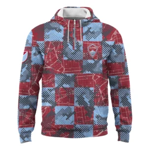 MLS Real Salt Lake Exclusive All Over Prints BLMLS41024A1RSLQHD - 1/4 Zipper Hoodie