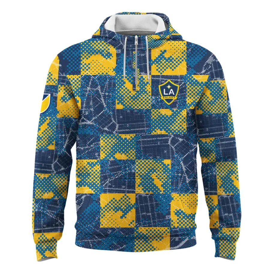 MLS LA Galaxy Exclusive All Over Prints BLMLS41024A1LAQHD - 1/4 Zipper Hoodie