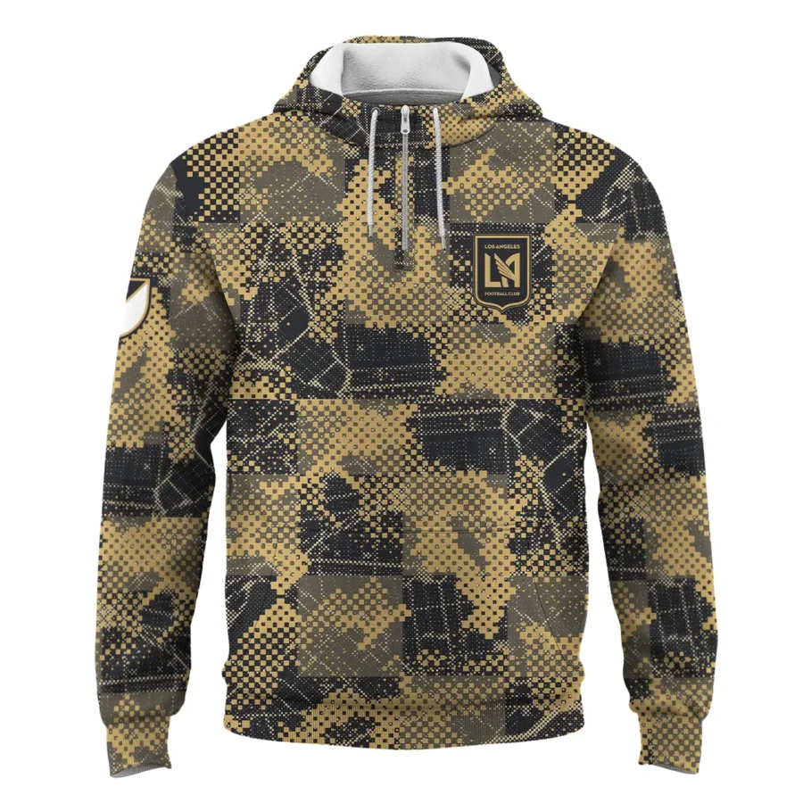 MLS Los Angeles FC Exclusive All Over Prints BLMLS41024A1LAFQHD - 1/4 Zipper Hoodie