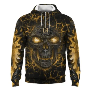 Flaming Skull MLS Los Angeles FC Exclusive All Over Prints BLMLS41024A3LAFZHD - Zip Hoodie