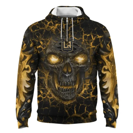 Flaming Skull MLS Los Angeles FC Exclusive All Over Prints BLMLS41024A3LAFQHD - 1/4 Zipper Hoodie