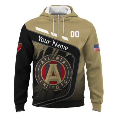 MLS Atlanta United Exclusive All Over Prints BLMLS51024A1ATLQHD - 1/4 Zipper Hoodie