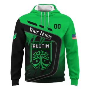 MLS Austin FC Exclusive All Over Prints BLMLS51024A1ATXSWZ - Quarter Zip Jacket