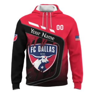 MLS FC Dallas Exclusive All Over Prints BLMLS51024A1DALSWZ - Quarter Zip Jacket