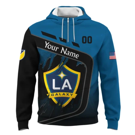 MLS LA Galaxy Exclusive All Over Prints BLMLS51024A1LAQHD - 1/4 Zipper Hoodie